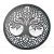 Exclusively Irish Tree of Life Celtic Wall Hang Decor in Black Mat on DublinGiftCompany.com in Irish Wall Art
