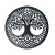 Circular Celtic Tree of Life Wall Hanging- Black Finish