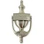 Cead Mile Failte Claddagh Brass Door Knocker 8'' in Satin Nickel on Dublin Gift Company in Door Knockers