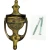 Cead Mile Failte Claddagh Brass Door Knocker 8'' in Antique Brass on Dublin Gift Company in Door Knockers
