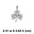 Interlocking Irish Trinity Shamrock Pendant DGC