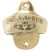 Slainte Claddagh Brass Wall Bottle Opener  in Polished Brass on DublinGift in Lifestyle View