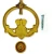 Claddagh Celtic Cross Brass Door Knocker 5.5'' in Polished Brass on Dublin Gift Company in Door Knockers
