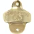 Slainte Shamrock Brass Wall Bottle Opener in Polished Brass on DublinGift in Lifestyle View