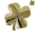 Gold Plated Irish Clover Wall Hanging
