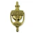 Claddagh Brass Door Knocker 8'' Celtic Irish in Polished Brass on DublinGiftCompany in Door Knockers