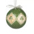 Irish Shamrock Designed Christmas Baubles Set of 4