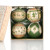 Irish Shamrock Designed Christmas Baubles Set of 4