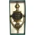 Cead Mile Failte Claddagh Brass Oval Door Knocker in Antique Brass on Dublin Gift Company in Door Knockers