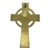 Claddagh Celtic Cross Brass Wall Hanging Decor in Brass on DublinGift in House Decor
