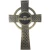 Claddagh Celtic Cross Brass Wall Hanging Decor in Antique Brass on DublinGiftCompany in House Decor