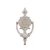 Cead Mile Failte Claddagh Oval Door Knocker 8'' in Satin Nickel on Dublin Gift Company in Door Knockers