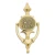 Cead Mile Failte Claddagh Oval Door Knocker 8'' in Brass on Dublin Gift Company in Door Knockers