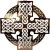 Exclusively Irish Celtic Cross Round Wall Hang Decor