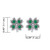 Lucky Gemstone Four Leaf Clover Earrings DGC