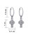 Sterling Silver Celtic Cross Hoop Earrings