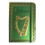 Irish Harp Green Notebook