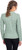 SuperSoft Merino Ladies' Cable Sweater Light Green Back Side