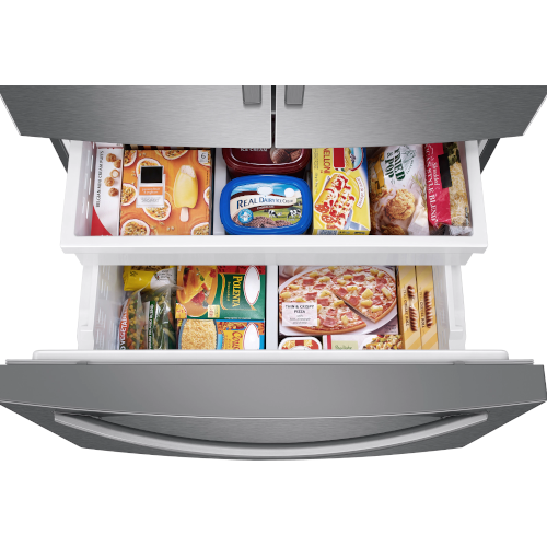 Samsung 26.5 cu. ft. French Door Refrigerator with Family Hub™ and External Water & Ice Dispenser - RF27T5501SR