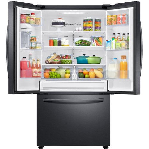 28 cu. ft. Large Capacity 3-Door French Door Refrigerator w/ AutoFill Water Pitcher - RF28T5021SG