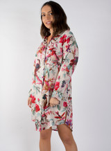 Bird Print White Nightshirt (Pack of 3)