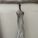 Tea Towel White Stripes Handloomed/Rustic Linen