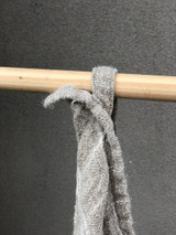 Tea Towel White Stripes Handloomed/Rustic Linen