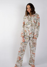 Vintage Birds Long PJ Set 