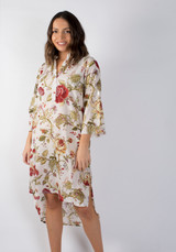 Burgundy Burst Tunic Dress (Pack of 3)