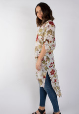 Burgundy Burst Tunic Dress (Pack of 3)