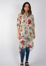 Burgundy Burst Tunic Dress (Pack of 3)