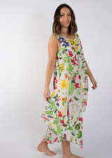 Butterfly Meadow Bias Cut Long Dress