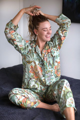 Mint Garden Long PJ Set