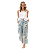 Blossom Sky Blue Cotton Pants