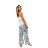 Blossom Sky Blue Cotton Pants
