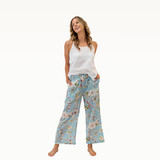 Blossom Sky Blue Cotton Pants