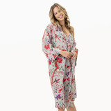 Bird Print Grey Kimono (Min of 2)