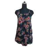 Floral Romance Black Cami & Short Set (Pack of 2)
