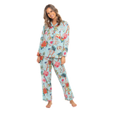 Arabella Aqua Long PJ Set