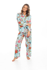 Arabella Aqua Long PJ Set