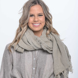 Scarf Natural Handloomed/Rustic Linen