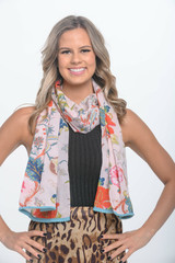 Arabella Soft Pink Scarf with Pompom (Minimum of 2)