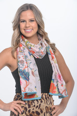 Arabella Soft Pink Scarf with Pompom (Minimum of 2)