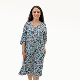 Blue Tile Kaftan