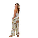 Burgundy Tree Cotton Pants