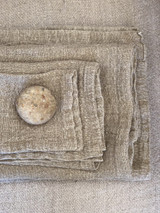 Angaston Handloomed Linen Wash Cloth  Natural (Min of 2)