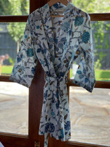 Blue & White Girl's Kimono/Dressing Gown (Pack of 4)