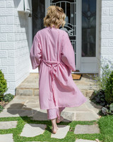 Pink Pin Stripe Kimono