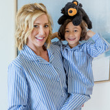 Blue Stripe 3/4 PJ Set