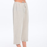 Natural Linen 3/4 Pants